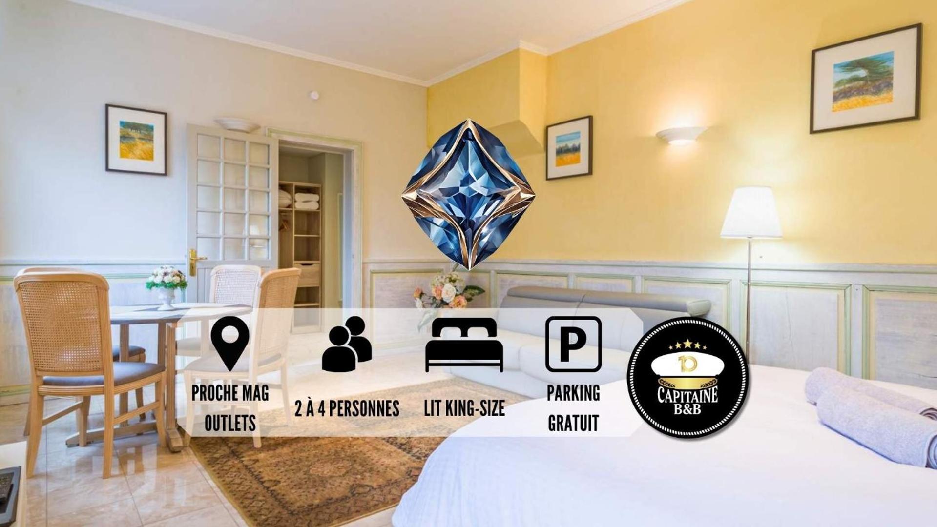 Le Saphir - Confort - Proche Mag Outlet Troyes - Parking Gratuit بونت-سانت-ماري المظهر الخارجي الصورة